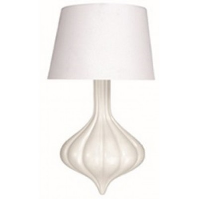 White Wall Lamp with Round Half Shade WL11132