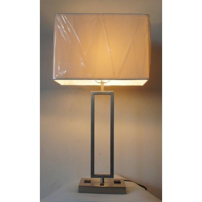 Nightstand Table Lamp with Outlets for La Quinta Verde Lux