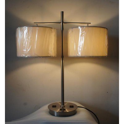 Double Shade Nightstand Table Lamp for Super 8