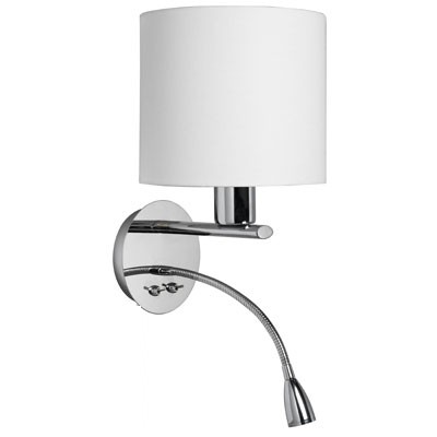 Wall Sconce with LED Flexible Reading Light for Hotel WL11037
