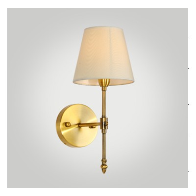 Hotel Wall Lamp in Antique Brass Finish