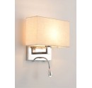 Wall Headboard Lamp with Adjustable LED Reading Light